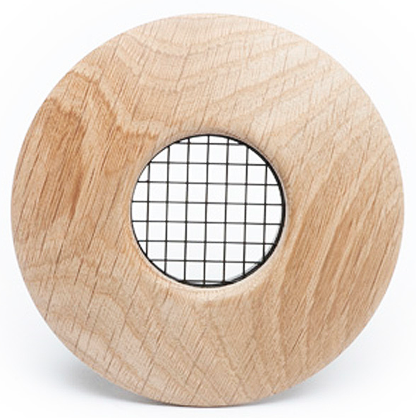 UPC-57T-WO-F-6 - 2" Wood Outlet, TFS, Flush Mount, White Oak, Face Plate Only (6 pcs)