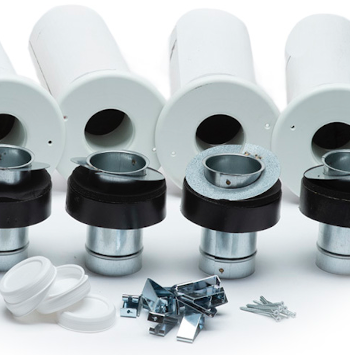 UPC-84-5 - Outlet Kit, Short Rigid 1' Attenuator (for 1" ductboard plenum)