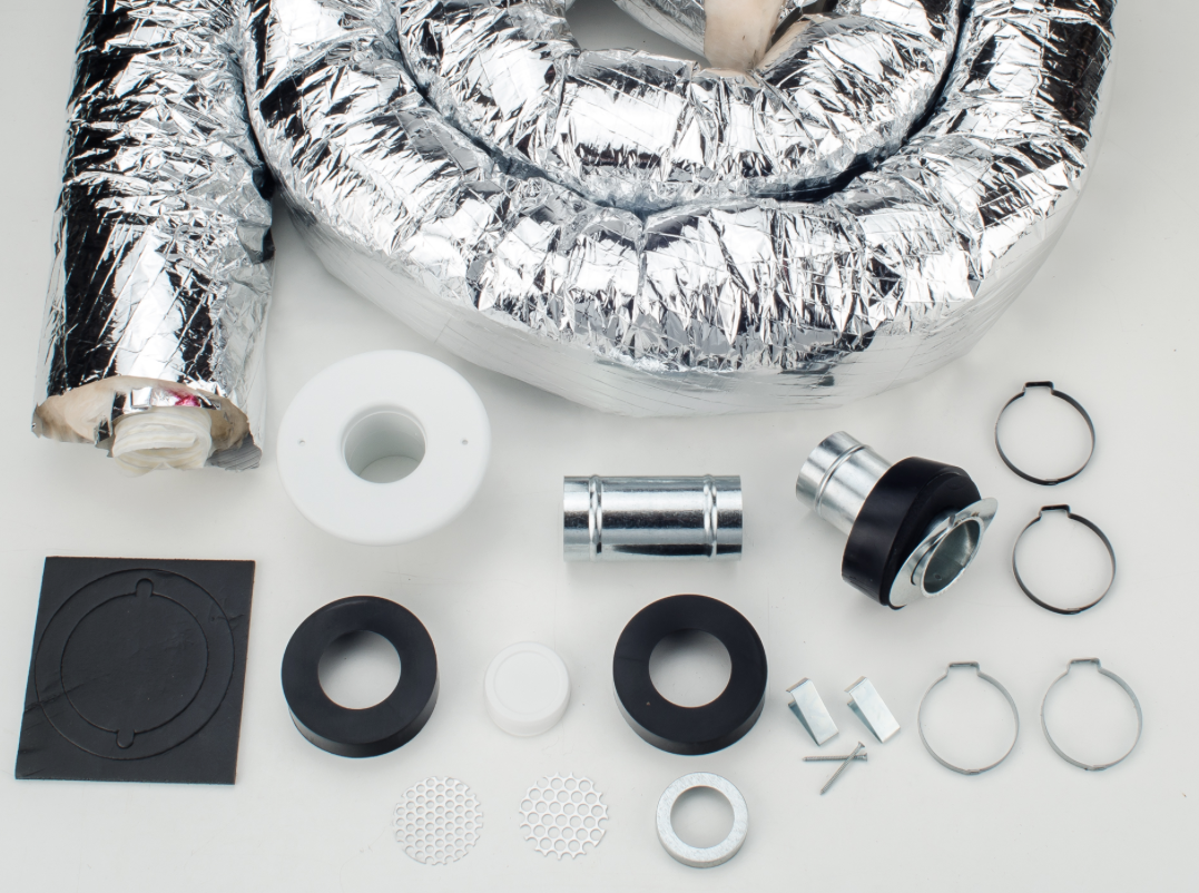 UPC-89FR6-6 - Kit de instalación Unico para sistema de 2", plenum de fibra de vidrio (R-6) de 1,5" (6 salidas)