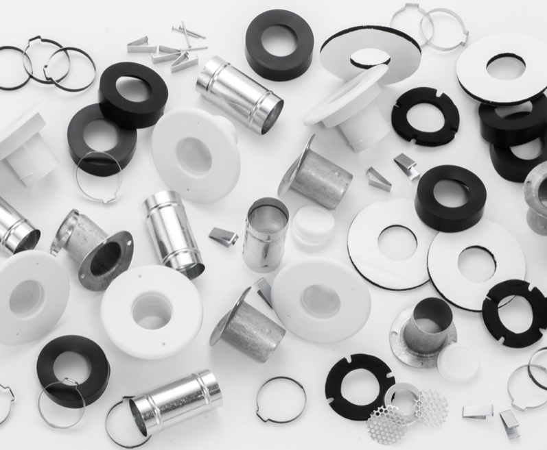 UPC-89M-8 - Unico Installation Kit, Round Metal Plenum (8 outlets), for 2" System - highvelocityoutlets-com