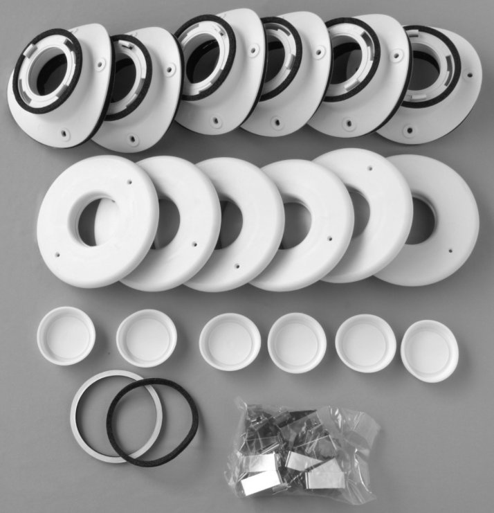 UPC-89TM-6 - Unico Install Kit, 2", Round Metal Plenum, TFS, (6pk)