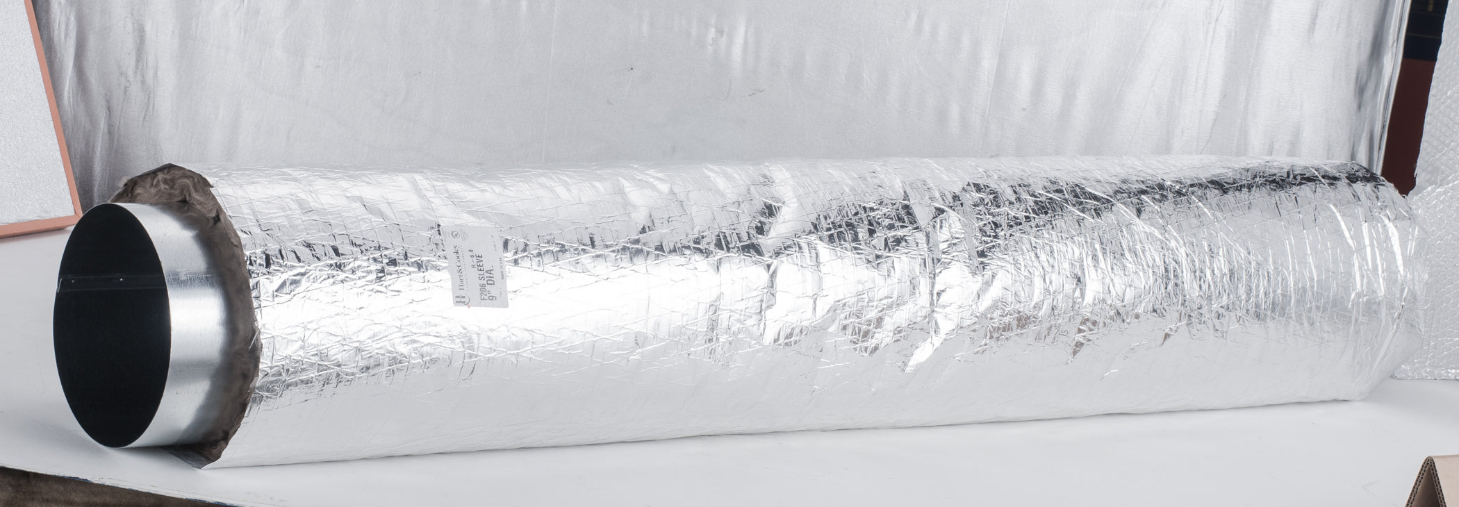 USM-11 - Insulation Sleeve, Silver, 9Dx5'x2" R6 (12/box) - highvelocityoutlets-com