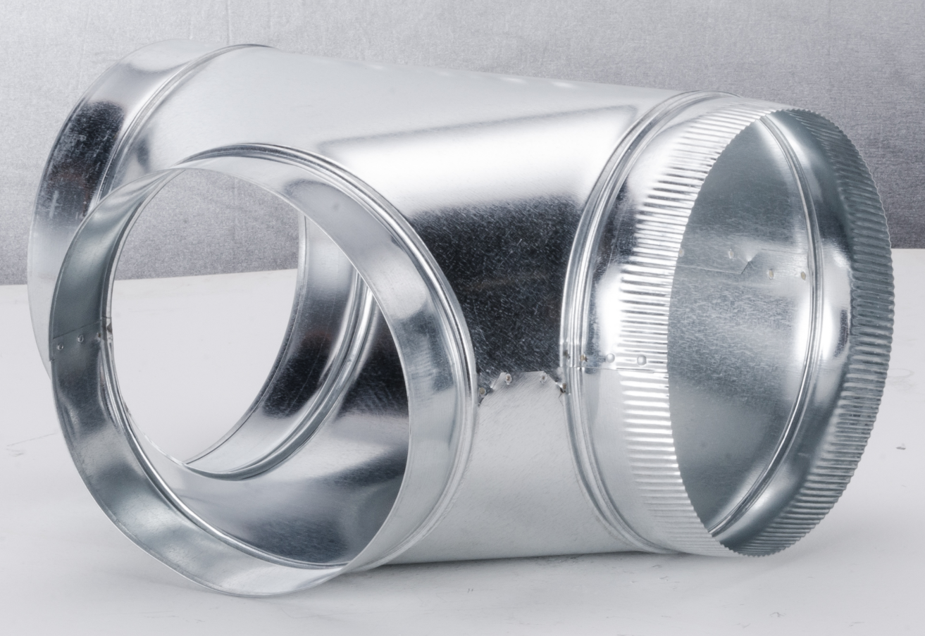 USM-15 - Unico System Galanized Metal Tee, 10 inch, for High Velocity Venting (4/Box) - highvelocityoutlets-com