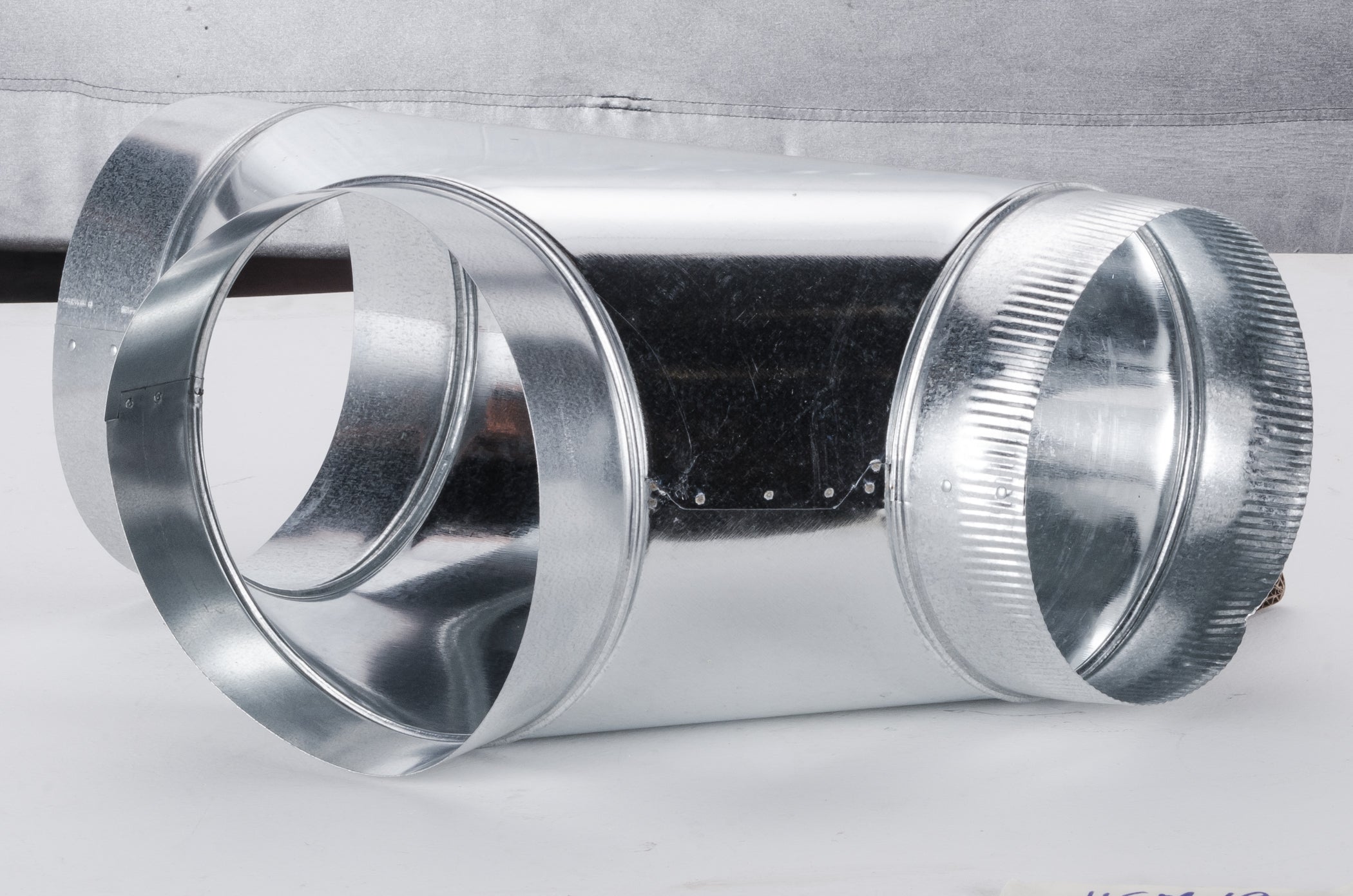 USM-19 - Galvanized Metal Tee Reducer, 10x9x9 inch (4/Box) - highvelocityoutlets-com