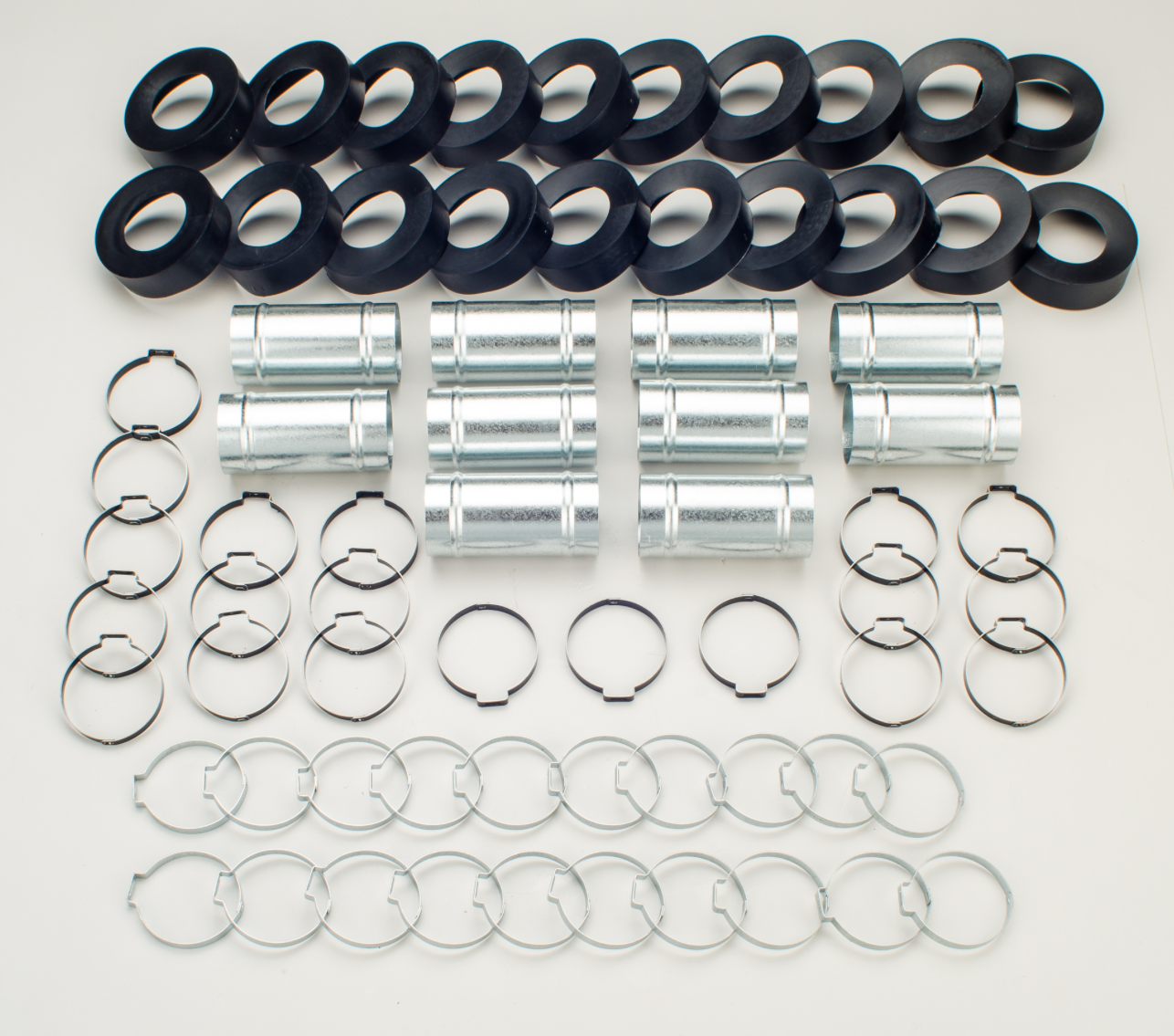 UPC-38C-10 - Couplings, 2" Duct, Includes Clamps (makes 10 couplings/box) - highvelocityoutlets-com