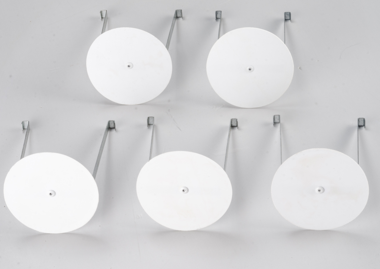 UPC-245-5 - Unico Outlet Air Deflectors, 2.5" White Plastic, Quantity 5 - highvelocityoutlets-com