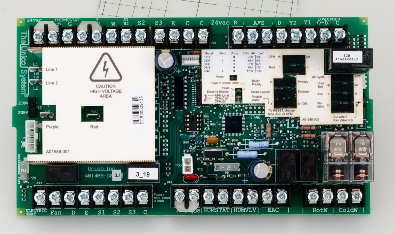 A01469-K03 - Unico Replacement Circuit Board, SMART Control Board SCB A01469-K03 - Unico Replacement Circuit Board, SMART Control Board SCB