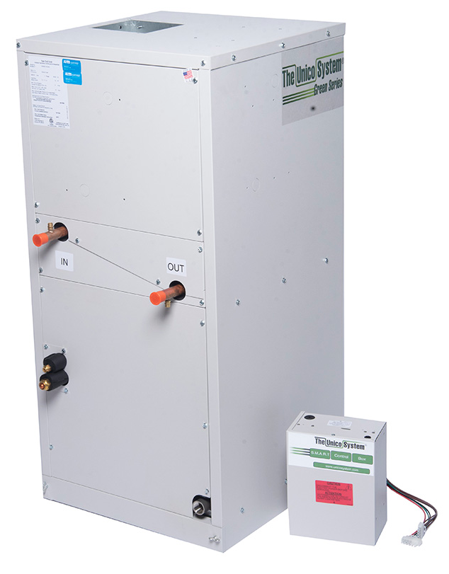 V2430B-1EC2EH - Unidad de tratamiento de aire vertical, 2430, 230 V, bobina de 4 filas, (HP) con HWC