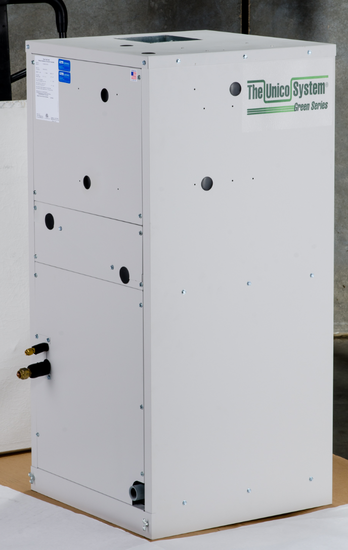 V2430B-1EC2EX - Unico Vertical Air Handler Unit, 2430, 230V, 4 Row Coil, (HP) NO HWC - highvelocityoutlets-com