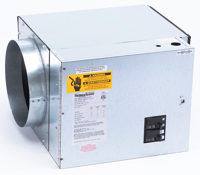 WON1002-C - Unico Furnace, Electric, 10 kW, 1P/240V (matches 2430, 3036, 3642, 4860)