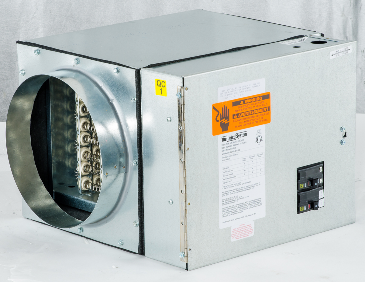 WON1002-C - Unico Furnace, Electric, 10 kW, 1P/240V (matches 2430, 3036, 3642, 4860) - highvelocityoutlets-com