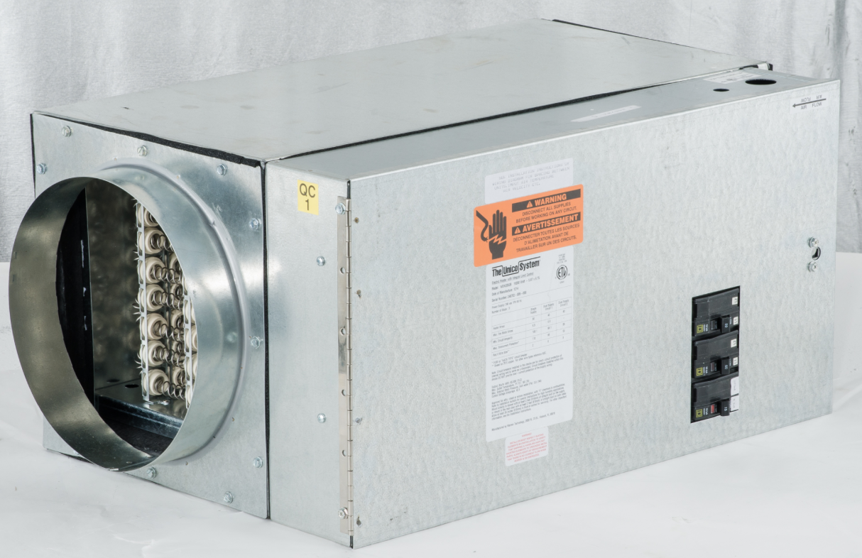 WON1502-C - Unico Furnace, Electric, 15 kW, 1P/240V (matches 2430, 3036, 3642, 4860) - highvelocityoutlets-com