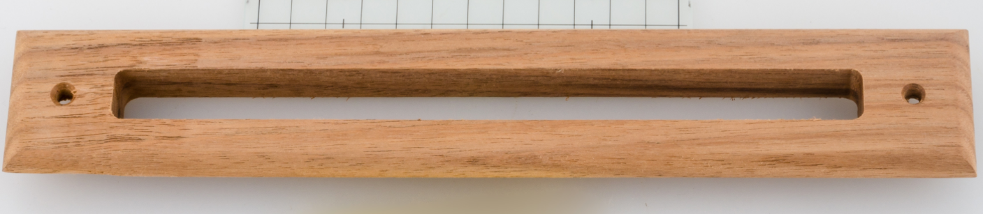 A00297-003-WL - Walnut Wood Slotted Trim Plate Supply Air Outlet, for 2 inch UPC-67A & UPC-68 - highvelocityoutlets-com