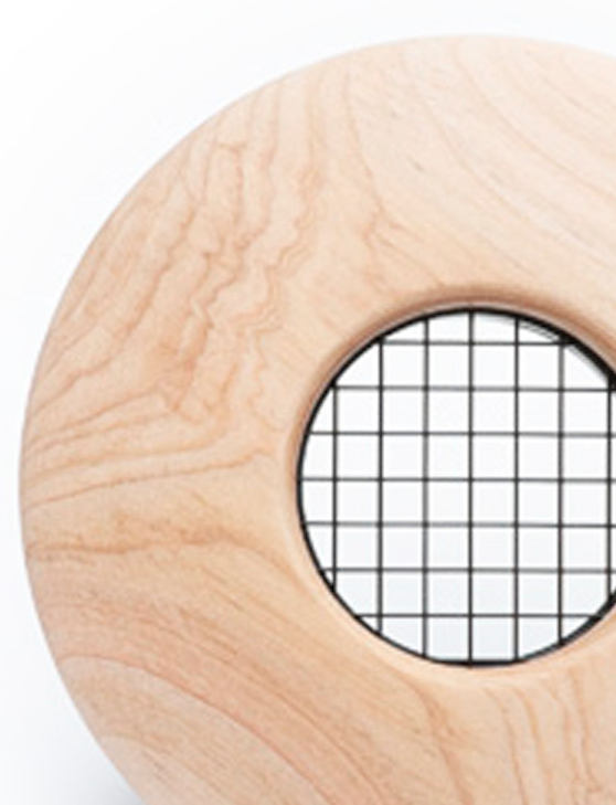 UPC-57T-B-1 - Salida de 2", TFS, madera, abedul, solo placa frontal