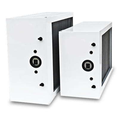 Hi-Velocity HEPS Air Purification System c/w MERV-13 Filter — purifier side view
