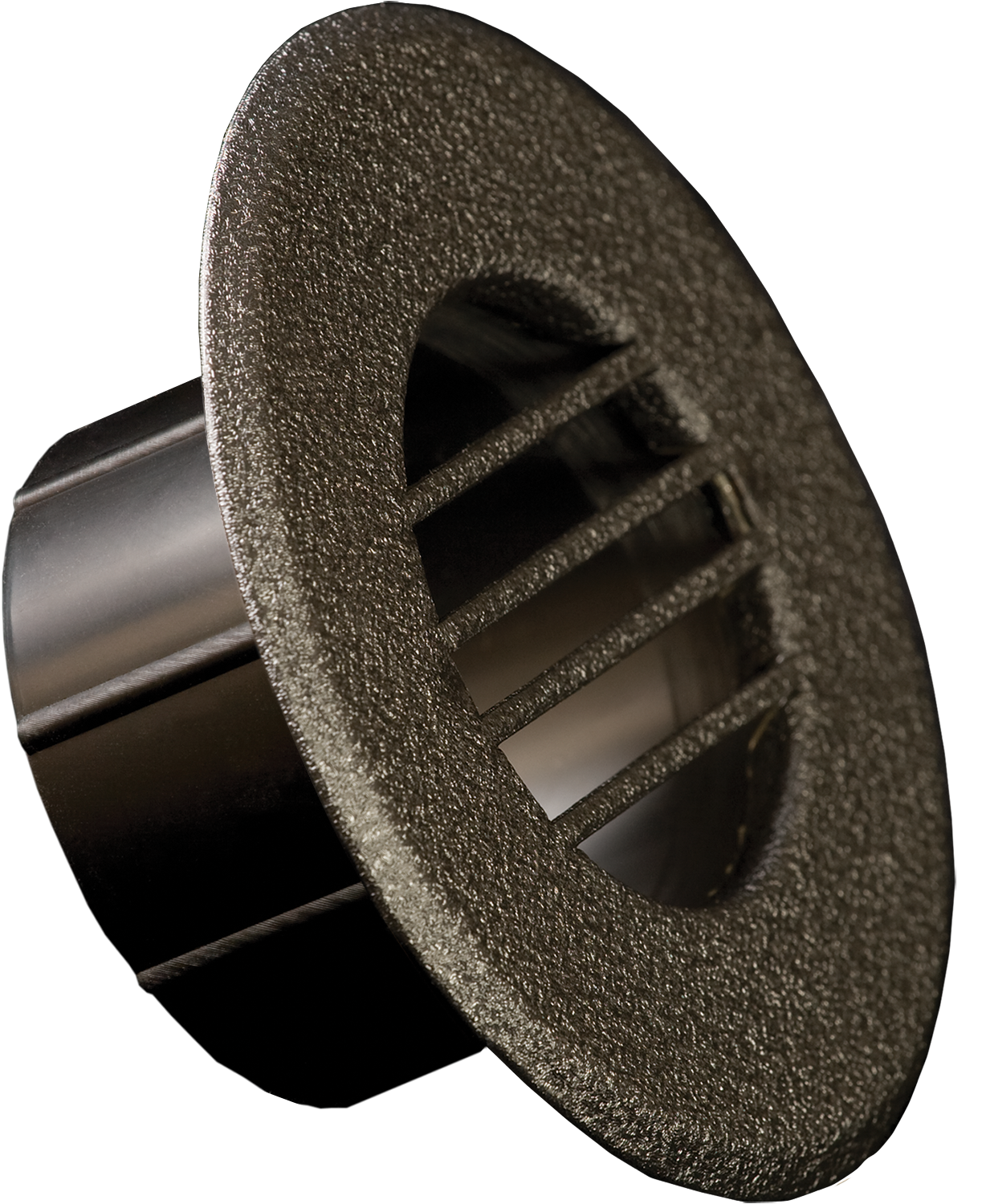 Hi-Velocity HE Black Wrinkle Vent Plate — he black wrinkle side