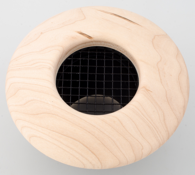 UPC-257-B - 2.5 inch Supply Air Outlet, Round, Wood, Birch - highvelocityoutlets-com