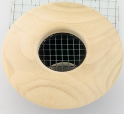 UPC-57-PO - 2"  Poplar Wood Air Supply Outlet, Round, by The Unico System - highvelocityoutlets-com