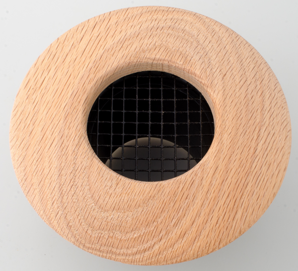 UPC-257-RO - 2.5 inch Red Oak Wood Supply Outlet, Round, The Unico System HVAC - highvelocityoutlets-com