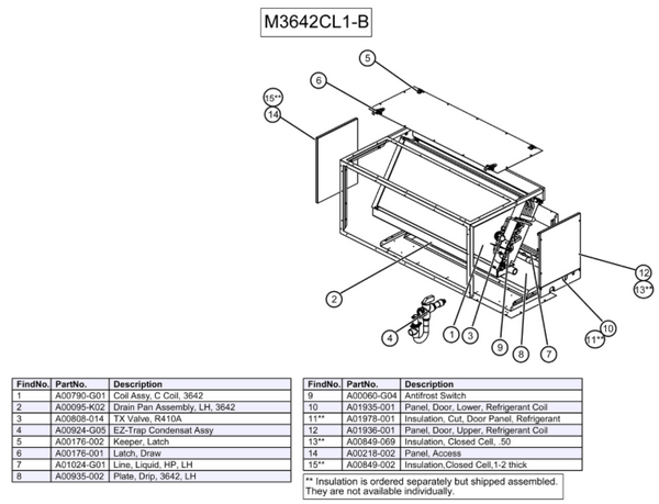 M3642CL1-B - Module, Refrigerant Coil (4 Row) (AC)