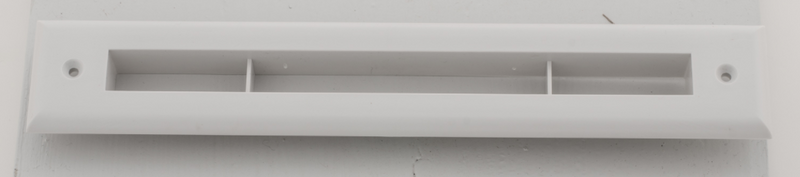 A00297-002 - Slotted Trim Plate for UPC-67 and 68, White, Plastic, by The Unico System - highvelocityoutlets-com