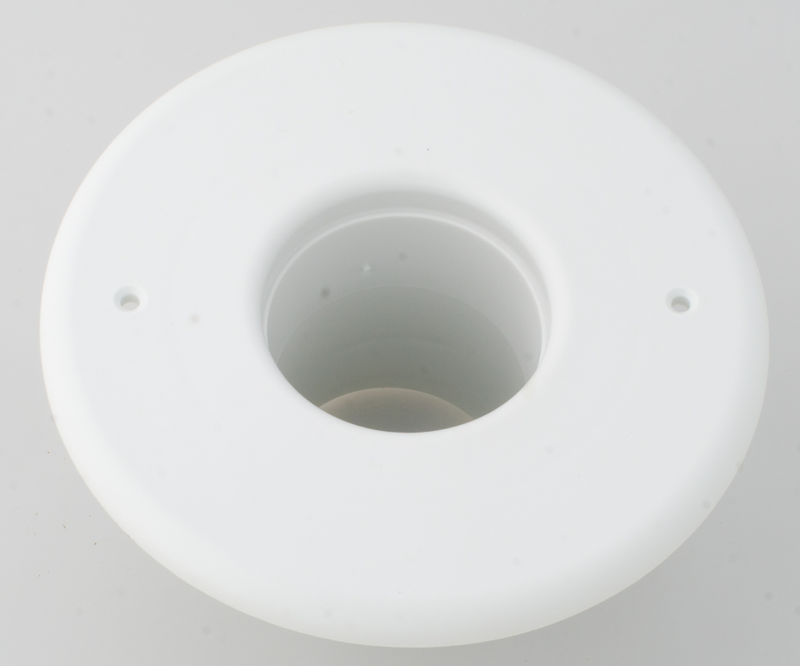 UPC-56B - 2" Unico Standard White Plastic Supply Return Air Vent, Round Outlet Cover - highvelocityoutlets-com
