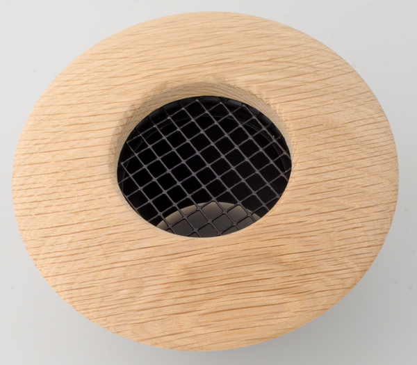 UPC-257-WO - 2.5 inch Supply Outlet, Round, Wood, White Oak - highvelocityoutlets-com