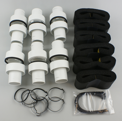 UPC-38TCR6-W-6 - Coupling Kit, 2", TFS, R6, White, Discount 6 Pack