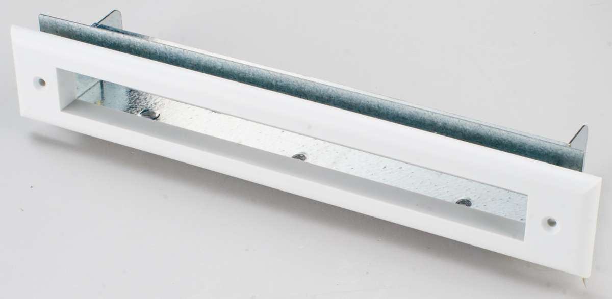 UPC101 White Plastic 2" Slotted Supply Air Outlet Kit (for plenum d High Velocity Outlets