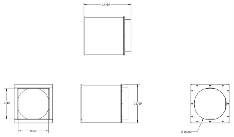 UVC1-09 - Unico Cabinet for UV Light Air Quality (IAQ), Air Purification, and Home Health Environment Control